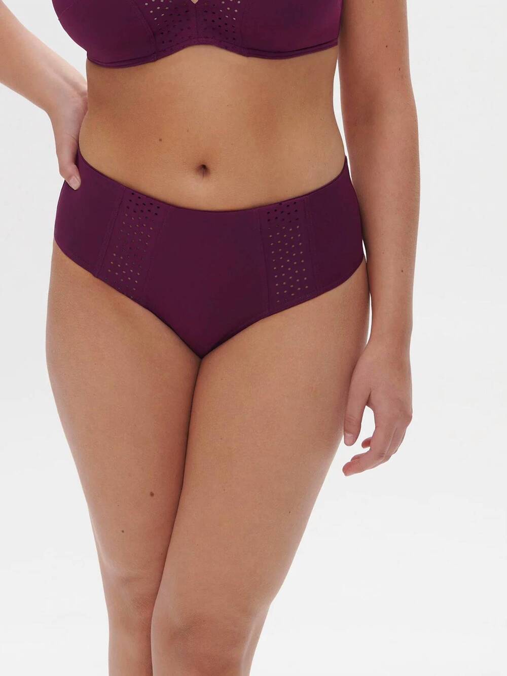 NEW SIMONE PERELE hoya retro brief in blackberry